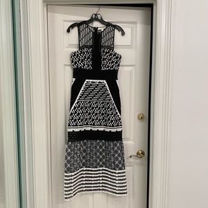 Jonathan Simkhai formal dress midi/tea length in black and white
